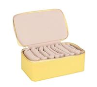 Generico Portagioie da viaggio - Organizer per anelli per collane | Custodia per gioielli portatile | Porta anelli a 12 scomparti con portaoggetti da viaggio, per le vacanze per donne, ragazze, mamma