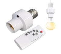 Generico Portalampada a Controllo Remoto | Attacco Lampadina E27 con Telecomando | Funzione Timer, Base Lampada Wireless per Automazione Domestica, Soffitto, Camera, Soggiorno