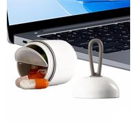 Generico Põrtaьle Mini Pillbox - Airtight Light-Proof Medicine Storağe Box | Travel Pill Organizer, Small