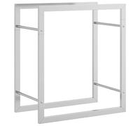 Generico Portalegna 50x28x56 cm in Acciaio Inossidabile