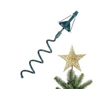 Generico Portalumino per La Cima Superiore 'Albero di Natale | Supporto Stabile e Girevole | Il Sostegno per Il Puntale 'Albero di Natale - per Giardino Casa Stanza Vacanze Inverno Festa