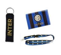 Generico Portamerenda per Inter Ufficiale, Contenitore Per Pranzo in Plastica, Logo Blu, Accessorio Scuola e Sport + 3 Gadget Ufficiali (Portachiavi Stoffa, Portapass Collo, Magnete)