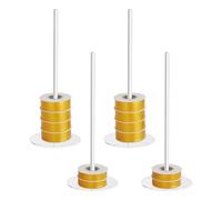 Generico Portanastro | Supporto per Rotolo all'Uncinetto in Acrilico Trasparente da 4 Pezzi | Organizzatore Porta Bobina per Nastro A Nastro | per Artigianato Artistico, Confezioni, Cucito, Casa, B