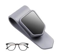 Generico Portaocchiali - ABS Ferro Silicone 3,3x8,2 cm | Porta occhiali da sole per auto con clip per visiera parasole, sicura per occhili per carte, clip per occhiali da sole per auto | Accessorio i