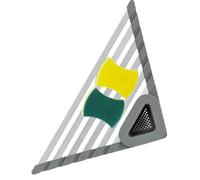 Generico Portaoggetti Angolare - Scolapiatti Angolare Triangolare,Portaoggetti Vassoio Dispenser Cestino Drenante Per Cucina Casa