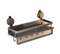 Generico Portaoggetti for WC, lavabo da bagno, WC, doccia, cucina, portasciugamani non forato da parete(Single 50cm rod)