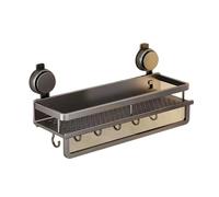 Generico Portaoggetti for WC, lavabo da bagno, WC, doccia, cucina, portasciugamani non forato da parete(Single 40cm rod)