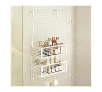 Generico Portaoggetti Sopra La Porta A 1/2 Livello Con Tasche Visive E 5 Ganci, Organizer Sul Retro Della For Il Bagno Camera Da Letto(White,26x15x33+44cm)