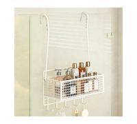 Generico Portaoggetti Sopra La Porta A 1/2 Livello Con Tasche Visive E 5 Ganci, Organizer Sul Retro Della For Il Bagno Camera Da Letto(White,26x15x33+13+7cm)