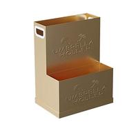 Generico Portaombrelli Commerciale di Grande capacità, Color Marrone-Oro, portaombrelli in Metallo per 28-43 ombrelli, Adatto per Hotel, Banche, supermercati e scuole, 2 Modelli