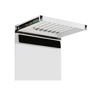 Generico Portapantaloni estensibile, cassetto estraibile nascosto in lega di alluminio for asciugare i vestiti sopra la lavatrice(Color 1,46.5x61.4-66.4cm)