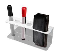 Generico Portapenne magnetico - Portapenne cancellabile a secco appeso con magnete | Portapenņe magnetico per lavagna magnetica da parete in metallo nero, bianco e alluminio per lavagne, frigorifero