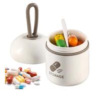 Generico Portapillole, Contenitore ermetico, oscurante, Contenitore per pillole da borsetta, per pendolari, studenti fuori sede, trasferte, case di riposo, escursionismo, anziani uomini e donne