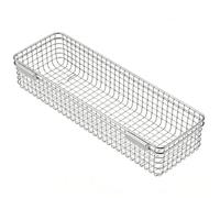 Generico Portaposate | Contenitore portaoggetti a rete in acciaio - Cestello per utensili in metallo da campeggio - per Piano Cucina, Outdoor, Trekking, Picnic, Spiaggia, Grigliata