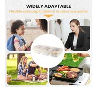 Generico Portapranzo in Acciaio Inossidabile - Contenitore Spuntini Antigoccia | Scatola Antigoccia Per Cibi - Per Adolescenti Adulti Scuola Lavoro Preparazione Pasti Viaggio Frigo Campeggio