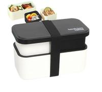 Generico Portapranzo Per Adulti - Struttura Compatta Rimovibile, Portapasti Portatile, Set A Doppio Scomparto, Portatile Con Chiusura A Strappo Per Alimenti | Riutilizzabile Per Le Pause Pranzo I