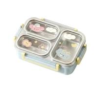 Generico Portapranzo Termico Lunchbox Isolato Riutilizzabile A 3 Scomparti | Portapranzo Per Bimbi Per Scuola Camping Picnic Sport Spiaggia Outdoor Trekking Scalata Viaggio Inverno Lavoro Vacanza Blu