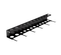 Generico Portaspazzole per dettagli - Organizza il deposito degli attrezzi per autolavaggio, guida scanalata montata a parete, lunghezza 40 cm, ferro pesante 500 g, metallo resistente