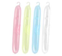 Generico Portaspazzolini da Viaggio, 4 Pezzi Portatile per Igiene Dentale, Organizzatore Igienico per Bagno, Escursioni, Vacanze e Viaggi