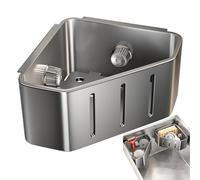 Generico Portaspugna da Lavello - Con Rastrelliera Triangolare a,Portaspugna Da Cucina Per Lavello - Per spazzolone, tappo, lavaggio stoviglie, piano cucina, casa, appartamento, dispensa, bagno