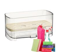 Generico Portaspugna Per Il Lavello Della Cucina | Supporto Antiscivolo Autoscolante,Organizzatore Per Dispensatore Di Sapone Da Lavello Con Vassoio Di Scolo - Per Bagno Casa E Piano Cucina