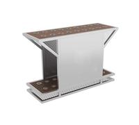 Generico Portastecche Da Biliardo For 12 Stecche, Supporto For Stecche Da Biliardo Da Pavimento, Struttura In Ferro + Tavola In Legno, Nessuna Installazione Richiesta(Silver,100x30x60cm)