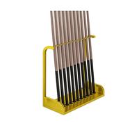 Generico Portastecche Da Biliardo In Ferro For 11 Stecche, Supporto For Stecche Da Biliardo Da Pavimento, Forte Capacità Di Carico, Nessuna Installazione Richiesta(Gold)