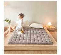 Generico Portatile Materasso Giapponese da Pavimento Arrotolabile Tappetino per Tatami Tradizionale Materasso Pavimento Pad per Casa, Letto, Dormitorio, Campeggio, Viaggi(Gray,120x200cm)