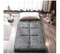 Generico Portatile Materasso Giapponese da Pavimento Tappetino Futon Tradizionale Materasso Pavimento Pad Materassoes Arrotolabile Materassino da Campeggio Piano Letto per Dormitorio(Gray,150x200cm)