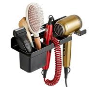 Generico Portautensili per Capelli da Parete | Rack di Archiviazione Impermeabile Piastra,Organizzatore Metallico per Utensili Caldi per Asciugacapelli - per Bagno, Salone, Toeletta, Piano del, S