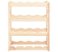 Generico Portavini da 16 Bottiglie in Legno di Pino,Armadietti e portaoggetti,Rastrelliere vini-286192