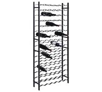 Generico Portavini da 96 Bottiglie Nero in Ferro,Nero,16.13kg,325923