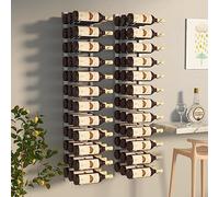 Generico Portavini da Parete per 36 Bottiglie 2 pz Bianchi in Ferro,Bianco,10.72kg,340889