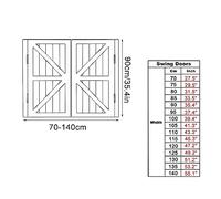 Generico Porte a Battente in Legno massello per Bar - Porta divisoria per Bar in Stile Occidentale a 2 Pannelli per Uso Interno, Dimensioni Personalizzate Disponibili, 4 Colori, Ideale per taverne, r