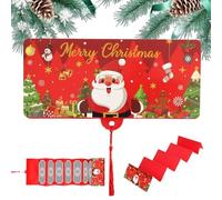 Generico Porte-Cartes De Vœux De Noël Avec Enveloppe - Boîte Cadeau À Franges Pour Argent De Poche | Carte De Vœux Festive Avec Père Noël Pour Fêtes Et Réunions Familiales | Idée Cadeau Pour Enfant