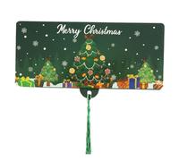 Generico Porte-Cartes De Vœux De Noël Avec Enveloppe - Boîte Cadeau À Franges Pour Argent De Poche | Carte De Vœux Festive Avec Père Noël Pour Fêtes Et Réunions Familiales | Idée Cadeau Pour Enfant
