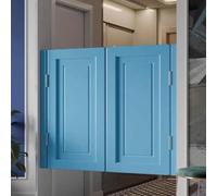 Generico Porte Decorative a Battente Azzurre per Cucina e Bar, con Chiusura Automatica, per Saloon e Bar, Facili da installare, per Veranda Interna, 86x91 cm, Decorazione per la casa