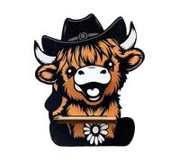Generico Porte Lunettes Vache Highlands - Support Mignon Créatif En Résine, Figurine Décorative Animale Pour Bureau Table Chambre | Présentoir De Monture Cadeau Amoureux Animaux Accessoire Maison