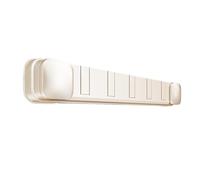 Generico Porte-Manteau Mural À Ventouse 40,5 Cm Sans Perçage, Support Crochets Robuste En ABS, Organisateur Murale Pliable Pour Vêtements, Serviettes, Cuisine Et Salle De Bain