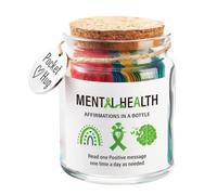 Generico Positive Affirmations Messages in a Jar Motivational Support Jar | Inspiring Warm Word Cards for Kids Teens, Portable Motivational Support Supplies