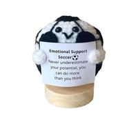 Generico Positive Crochet Ball, Inspirational Yarn Ball, Motivational Knitting Toy, Motivational Support Plush, Crochet Ball Quote, Inspirational Desk Decor, Mindful Craft Accessory, Positive