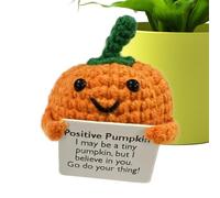 Generico Positive Crochet | Ortaggi Motivazionali,Pupazzo Knitting Incantevole con Cartolina per Scrivania Casa Libreria Comodino per Incoraggiamento e Decorazione
