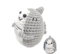 Generico Positive Crochet Shark Inspirational Handmade Small Animal
