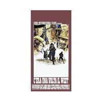 Generico Poster C’era una volta il West - Locandina Cinematografica Vintage 33x70 cm o 70x100 | Sergio Leone | Stampa Artistica su Carta Patinata | Arredo Parete o Regalo - SACWEBPHOTO (33x70)