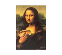 Generico Poster di Mona Lisa per Bagno,Decorazione Casa Umoristica e Capricciosa - Arte Da Bagno Della Lisa | Per Interni Ristorante Hotel Casa Stanza Dormitorio Appartamento Per Feste E Vacanze