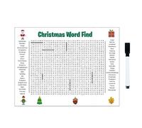 Generico Poster di Ricerca di Parole di Natale Gioco di Ricerca di Parole da Parete per Famiglie Esperienza interattiva Interessante per Le Vacanze di Natale (con Penna) 1 ml 3325