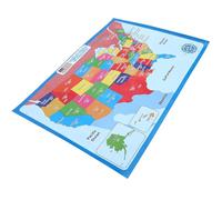 Generico Poster Educativo Mappa degli Stati Uniti per Poster Prescolare Resistente All’Usura Materiale Didattico di Geografia per Aula e Apprendimento Infantile