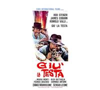 Generico Poster Giù la Testa - Locandina 33x70 cm | Stampa d’Arte su Carta Patinata | Film di Sergio Leone con Rod Steiger e James Coburn - SACWEBPHOTO