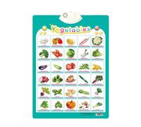 Generico Poster interattivo da Parete per Bambini per Imparare l'inglese e Lo Spagnolo,con Canzoni,Lettere,Numeri,vocabolario sugli Animali e accompagnamento al Pianoforte,Adatto ai Bambini 3252