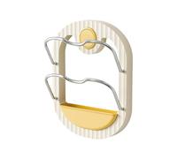 Generico Pot Lid Holder - 2-Tier No Drilling Rustproof Wall Mounted Rack | Space Saving Lid Organizer for Kitchen | for Cabinet Cupboard Drawer Wall Pantry Baking Cooking Dishes